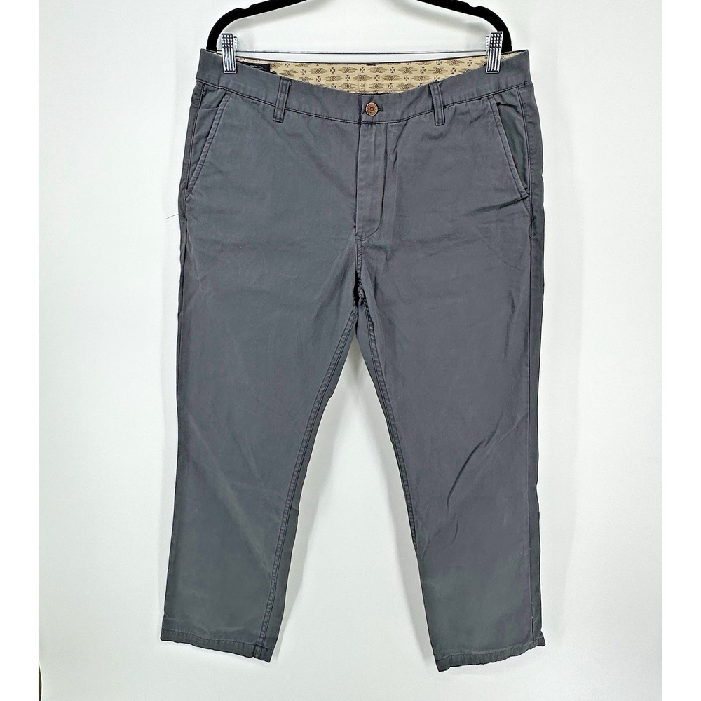 Pendleton Pants Men 36x29 Gray Office Workwear Chore Chino Loose Straight